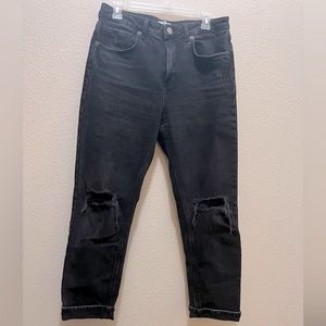 SOLD ELSEWHERE - Zara High Waist Ripped Denim